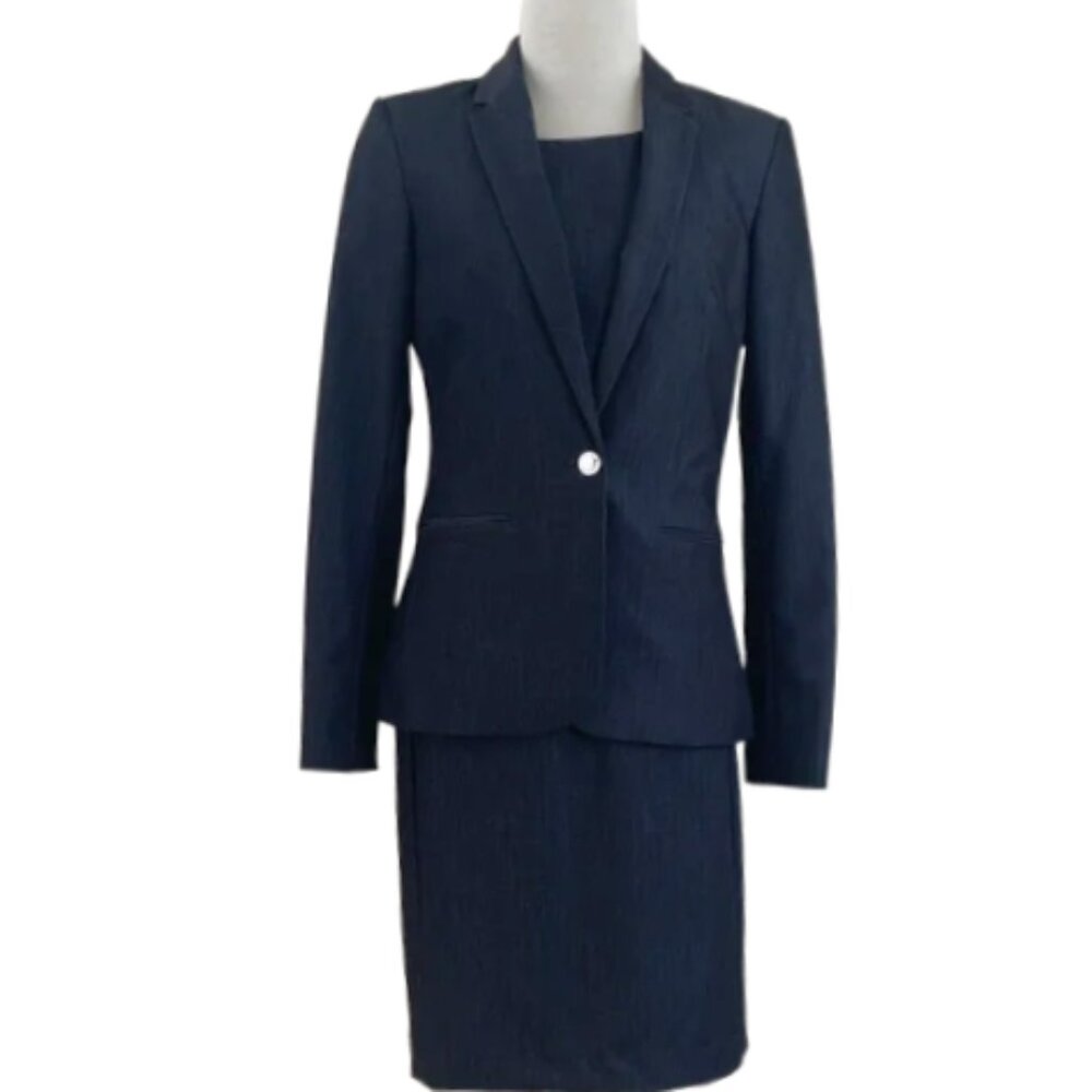 Calvin Klein Navy Dress/Blazer Set 4